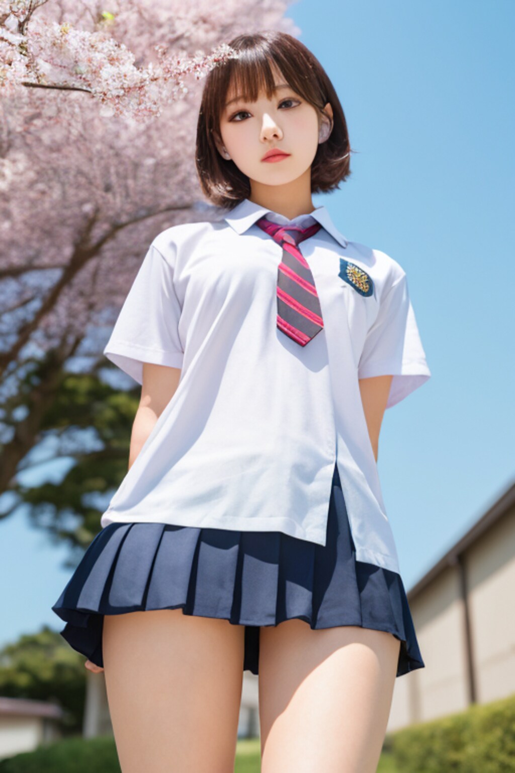 桜とJK