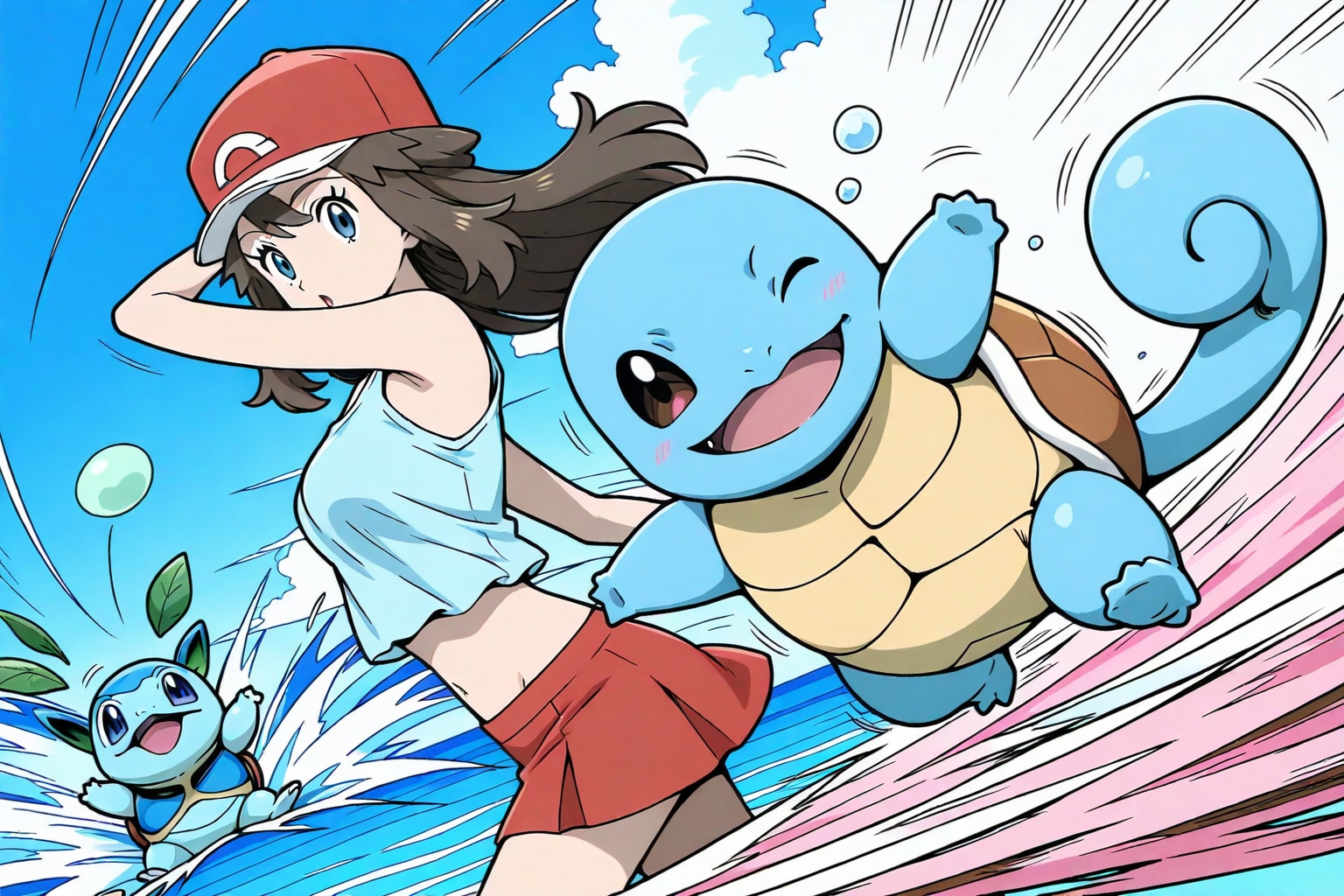 リーフの水鉄砲 | の人気AIイラスト・グラビア