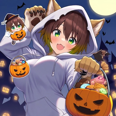 278 ハロウィンを楽しむボーイッシュ