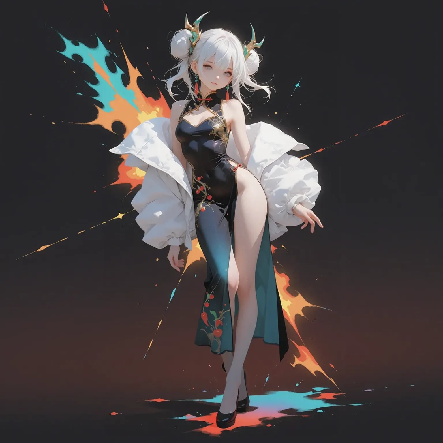 黒チャイナ | の人気AIイラスト・グラビア