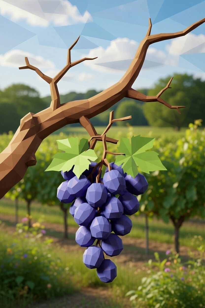 ローポリブドウ | の人気AIイラスト・グラビア