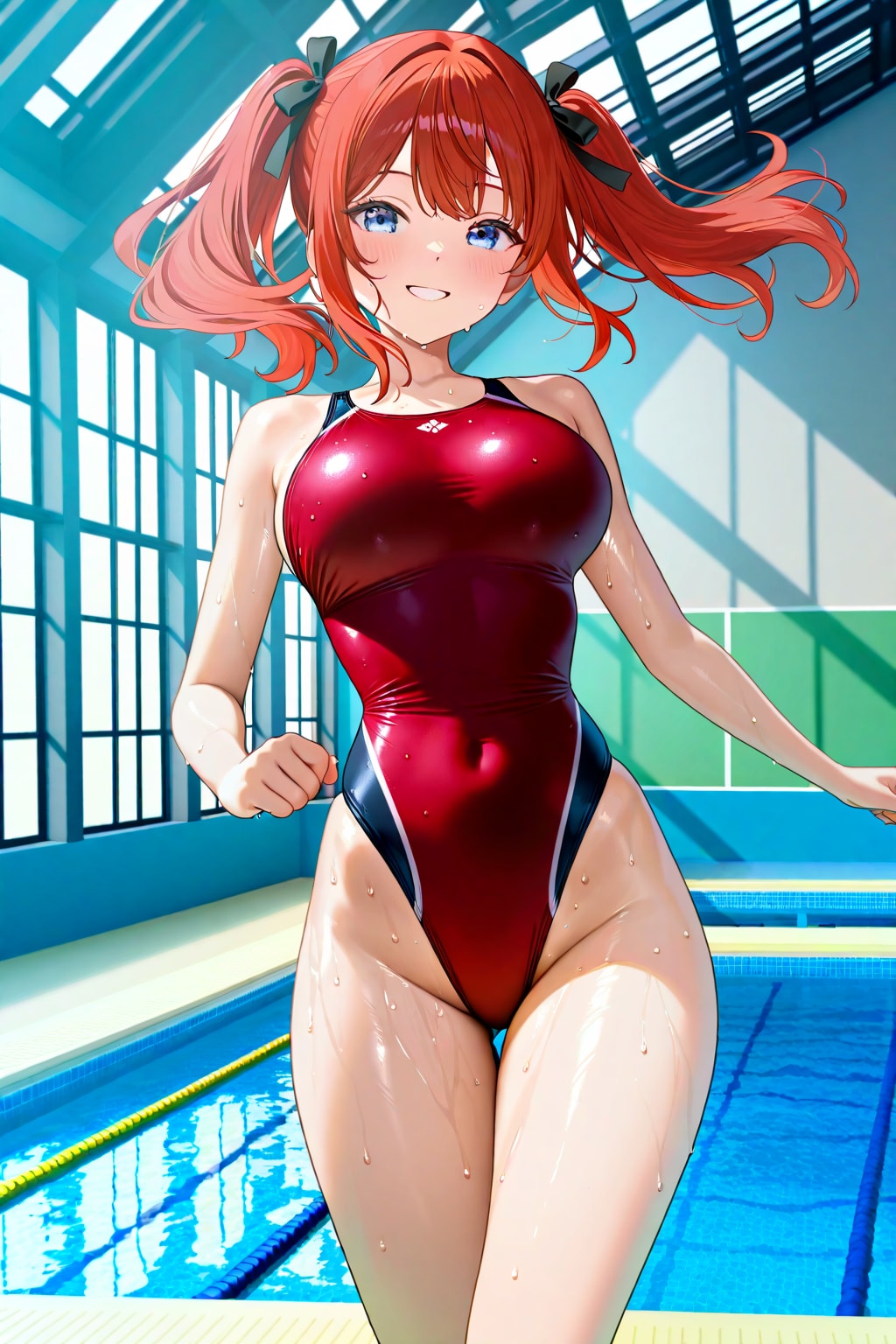 競泳水着の斉田実亜ちゃん