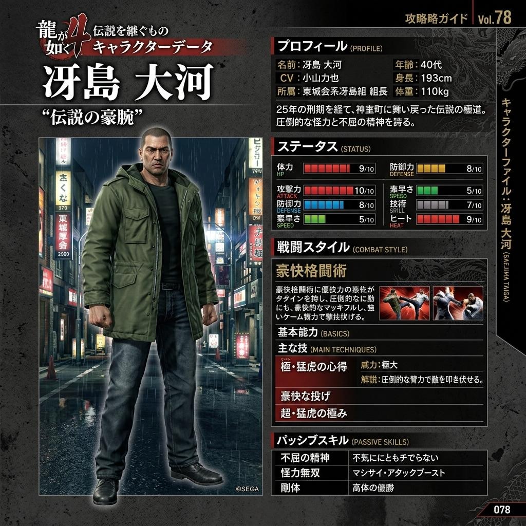 主要キャラの紹介ページ