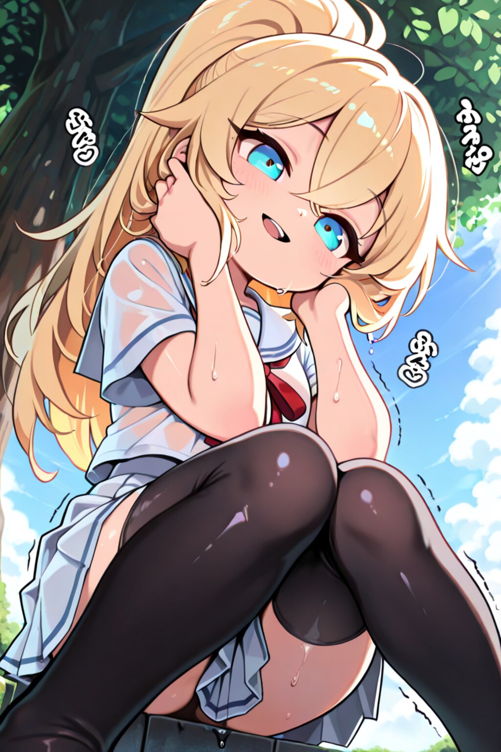 ポーズ　てんそるちゃん