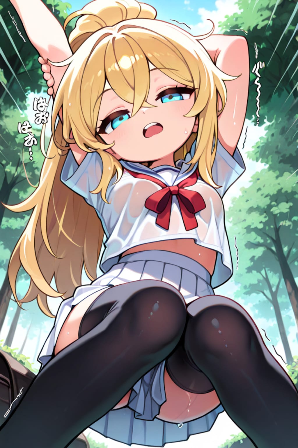 ポーズ　てんそるちゃん