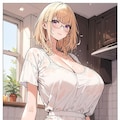 水分補給する汗だくお姉さん (SEEKERでリメイク) 2枚目