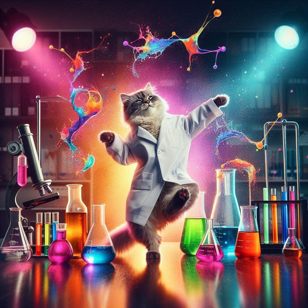 実験する猫