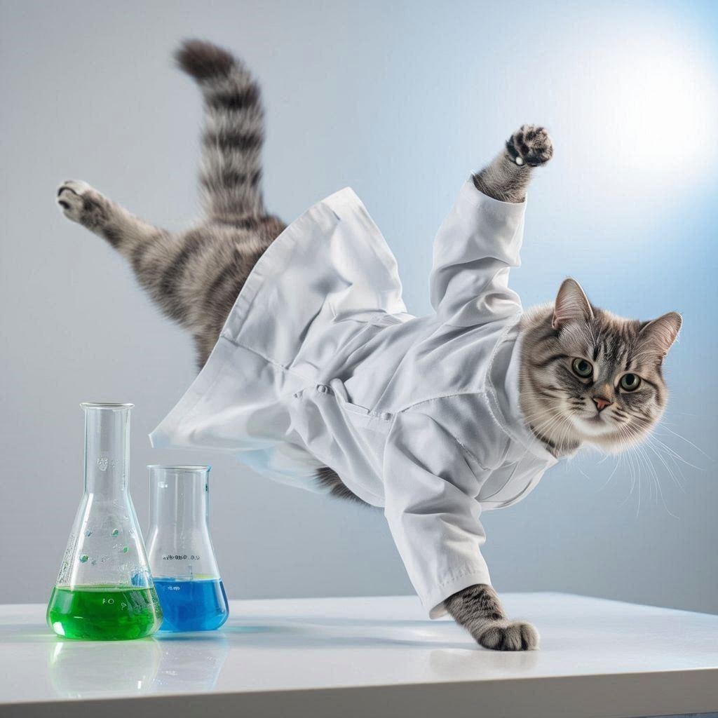 実験する猫