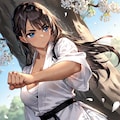 CAPE梅と空手少女 2枚目