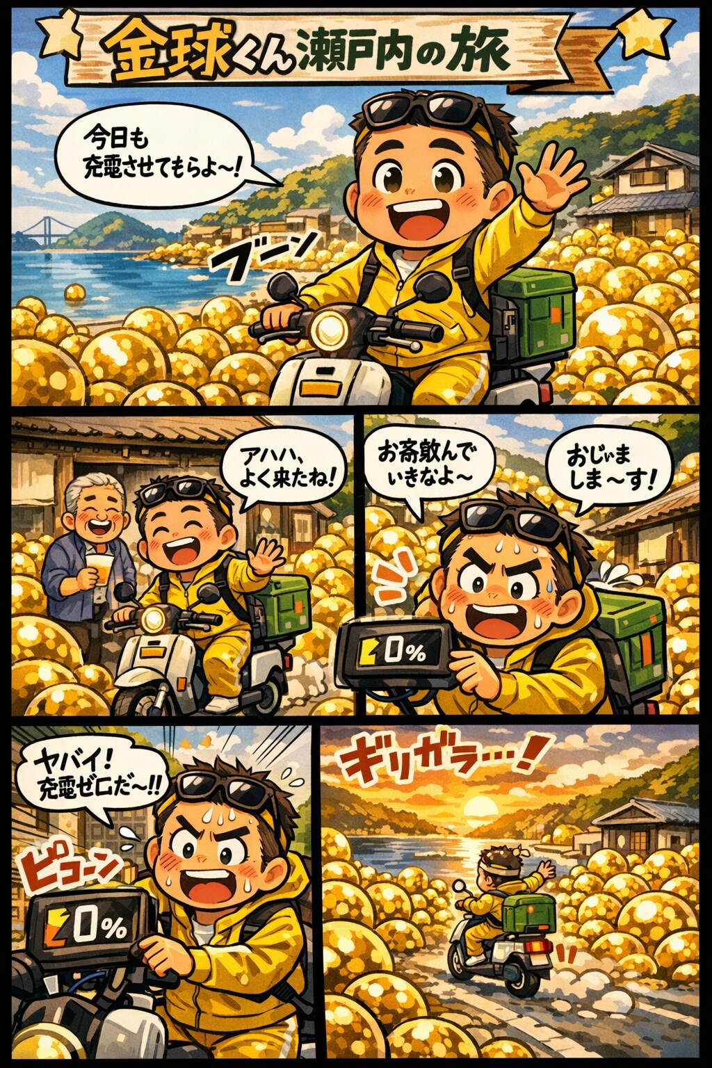 金球くんの充電旅