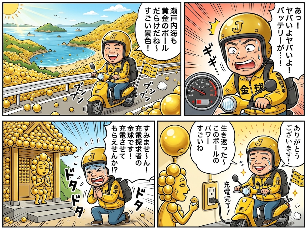 金球くんの充電旅