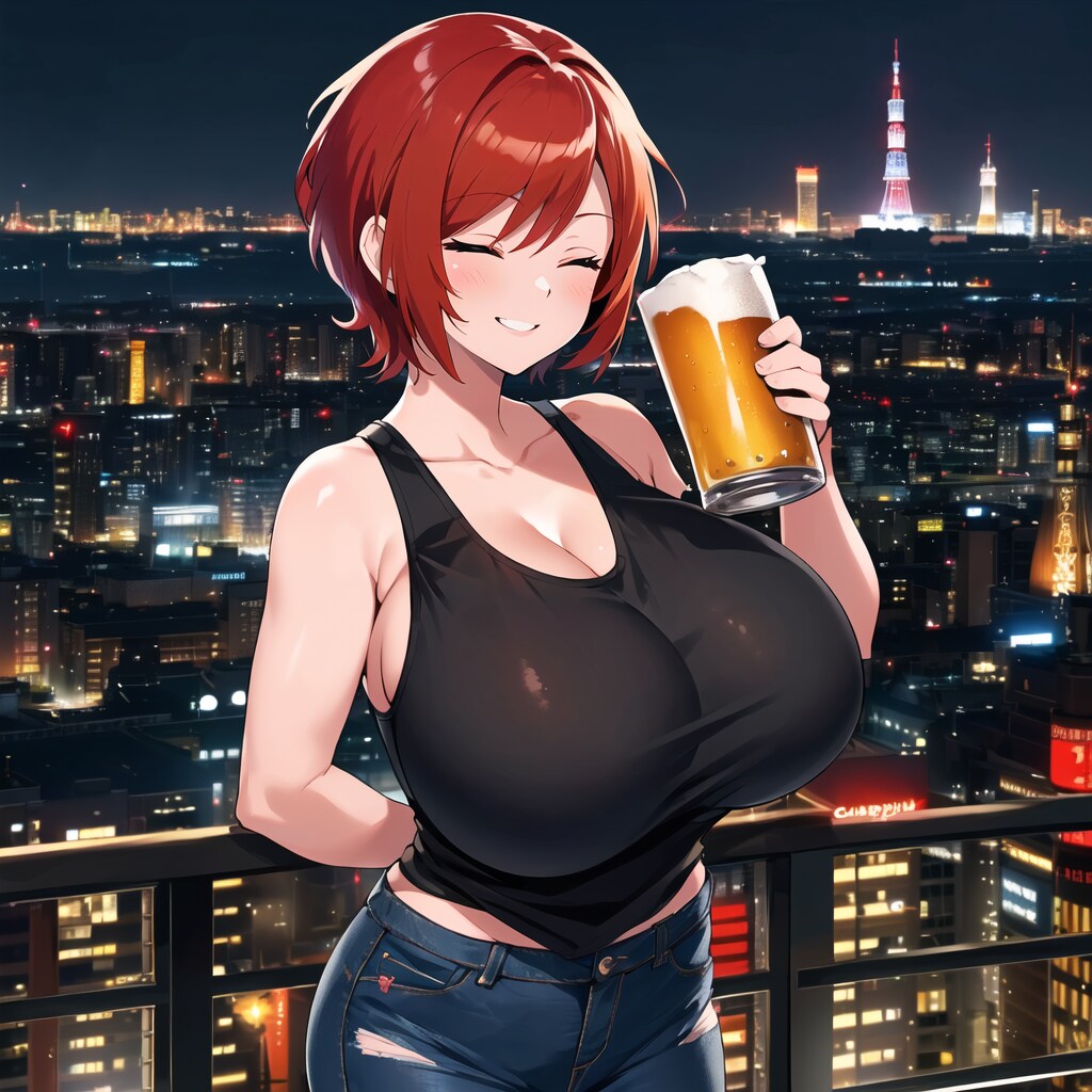 ガテンちゃんと夜景