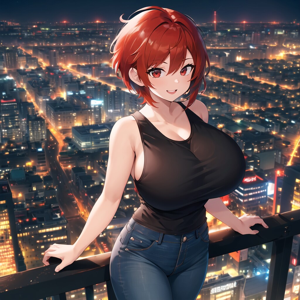 ガテンちゃんと夜景
