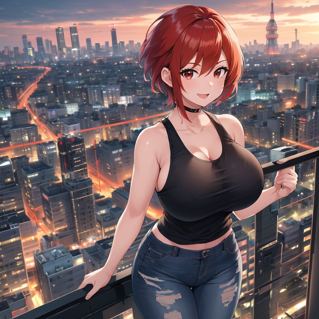 ガテンちゃんと夜景