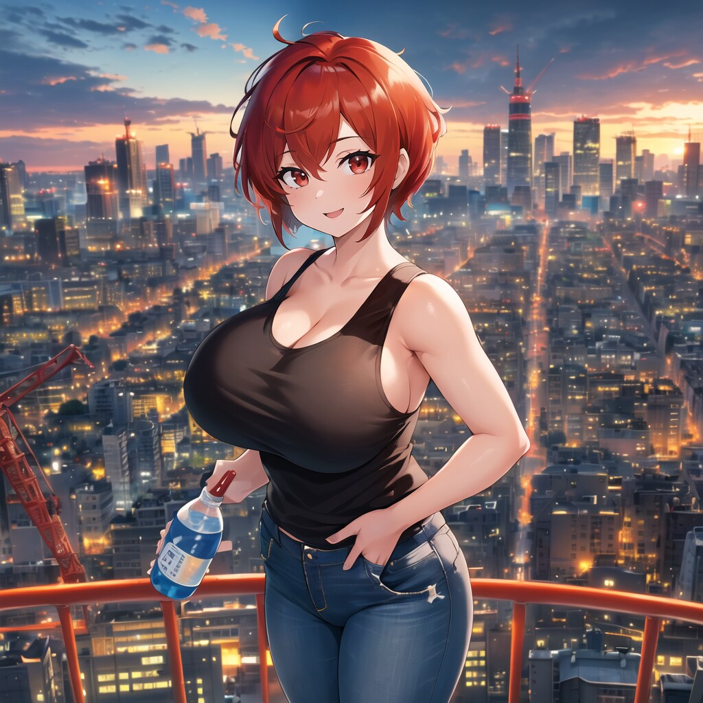 ガテンちゃんと夜景