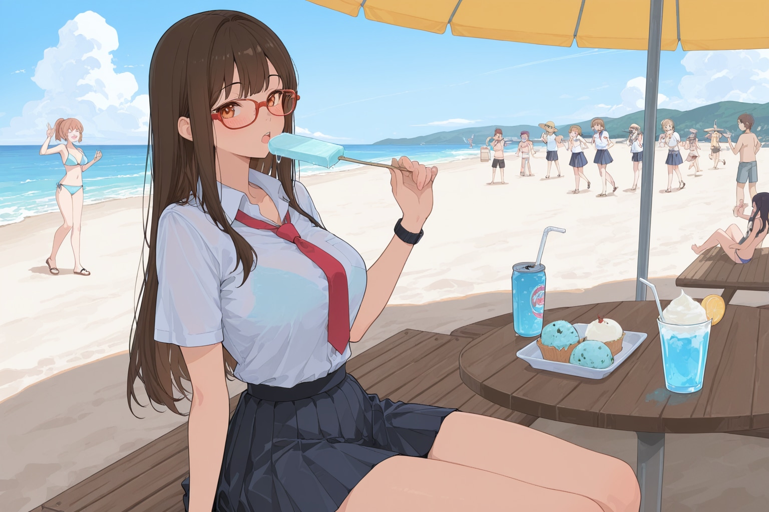 テキサス・ホールデム(icecream,beach)