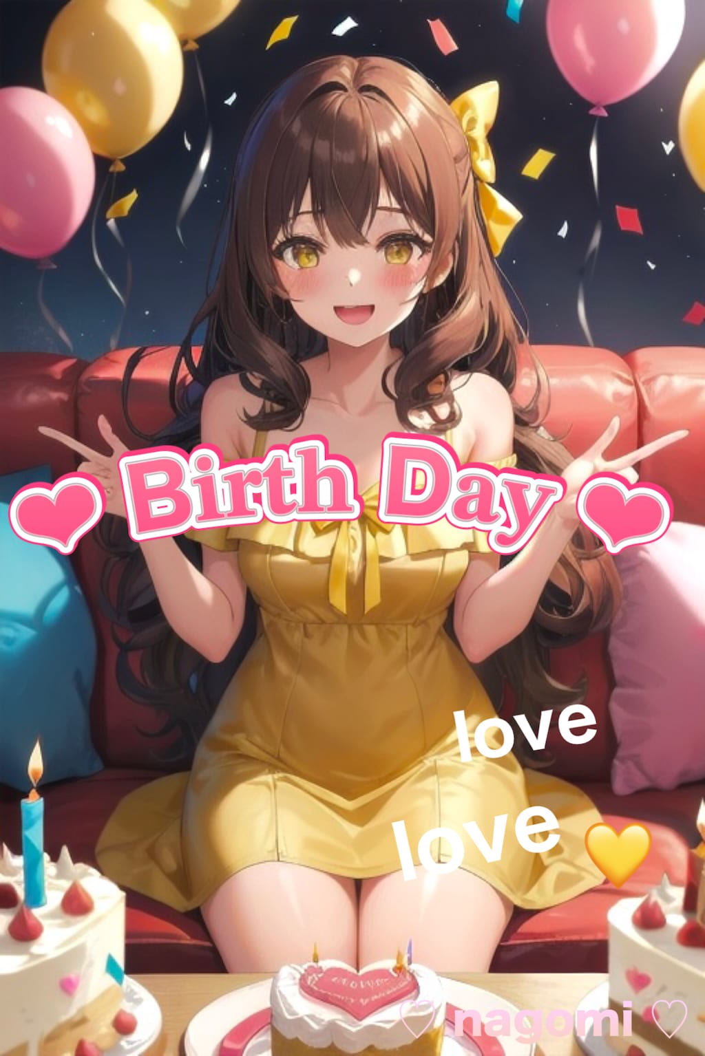 💛お誕生日のなごみちゃん🎂💐💛