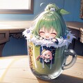 蓋を担当するちびちゃん 2枚目