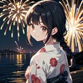 花火と浴衣 8枚目