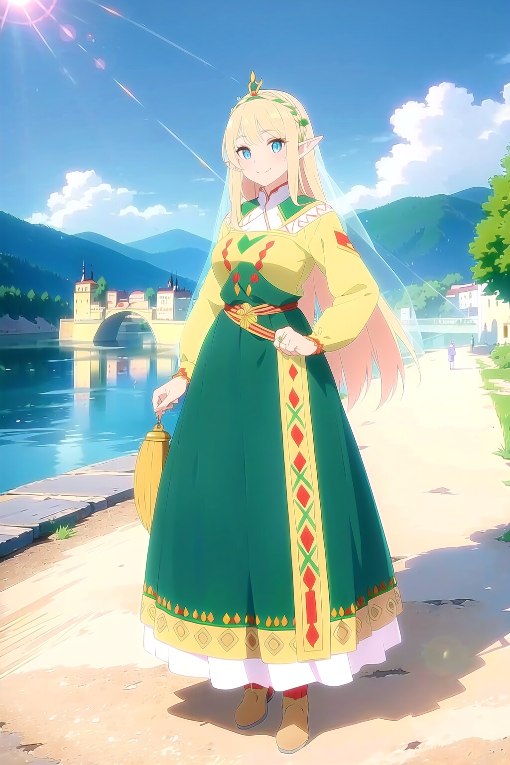 カロチャの民族衣装とバイアーナドレスです
