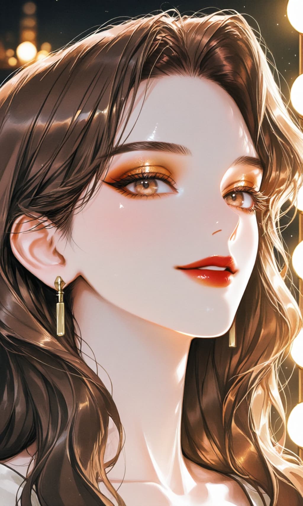 メイクした女性