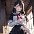イラスト生成機能お試し　制服少女 9枚目