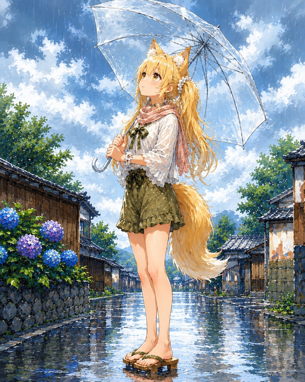 晴れのち雨。