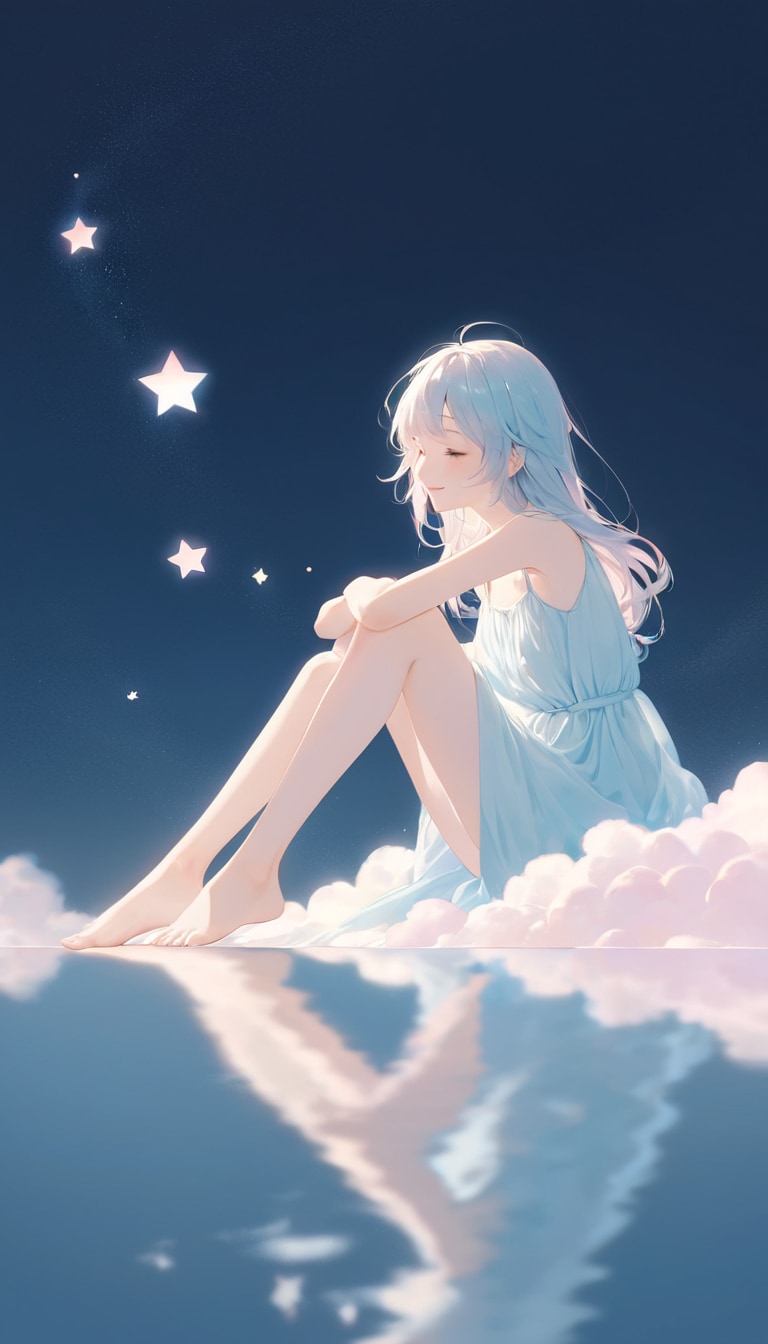 夢の中で眠る少女 | の人気AIイラスト・グラビア