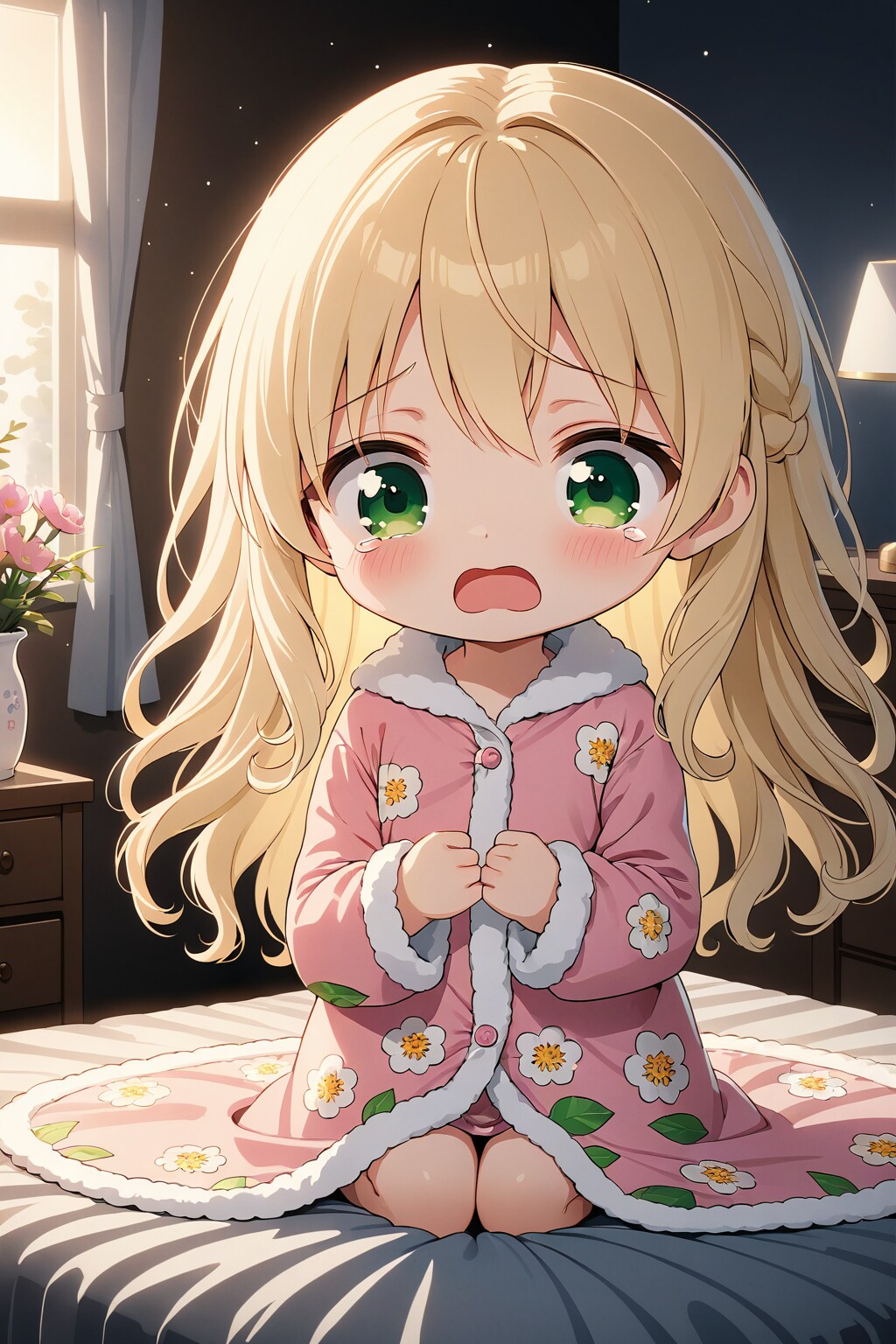 や～！いっしょにねるの～！！