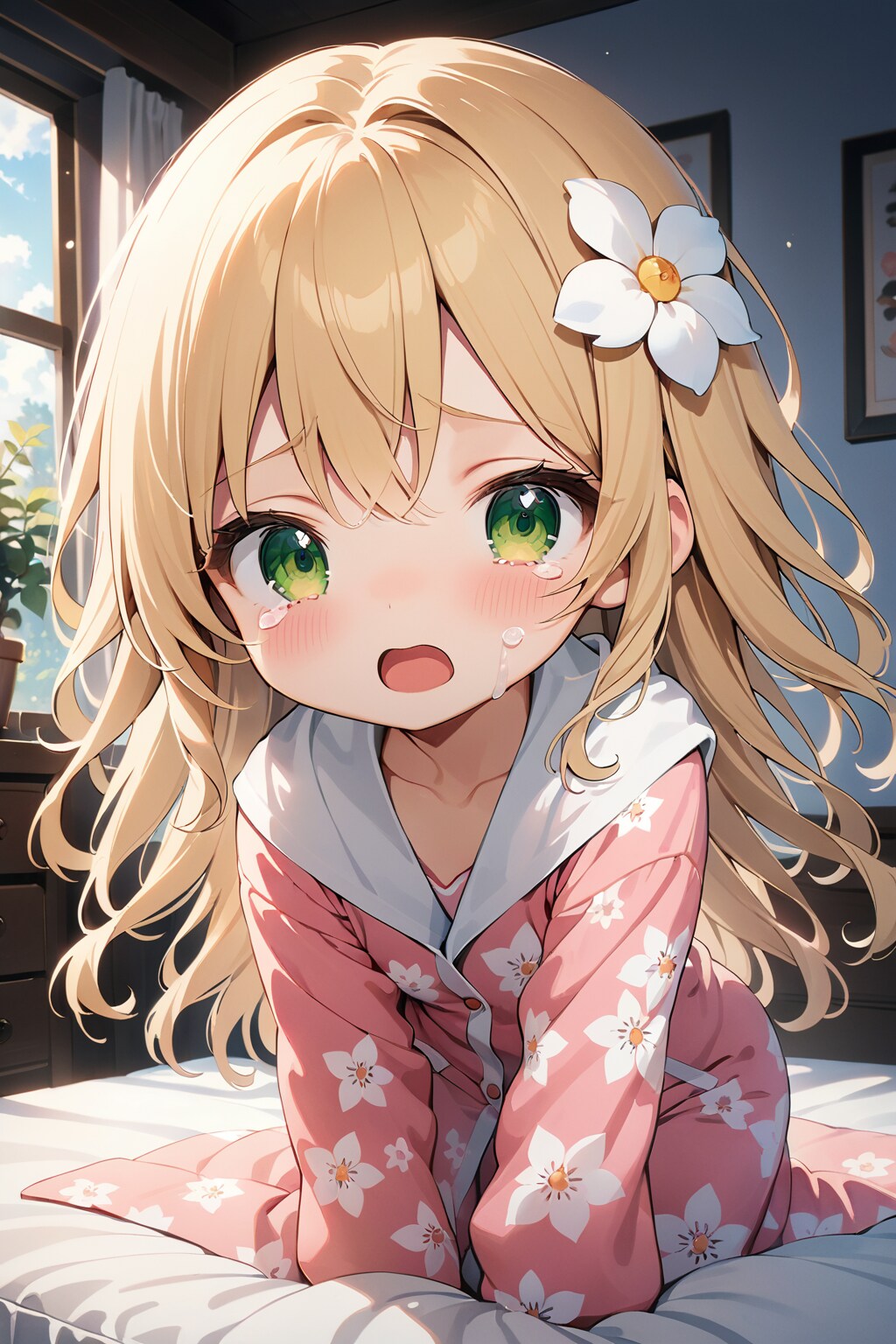 や～！いっしょにねるの～！！