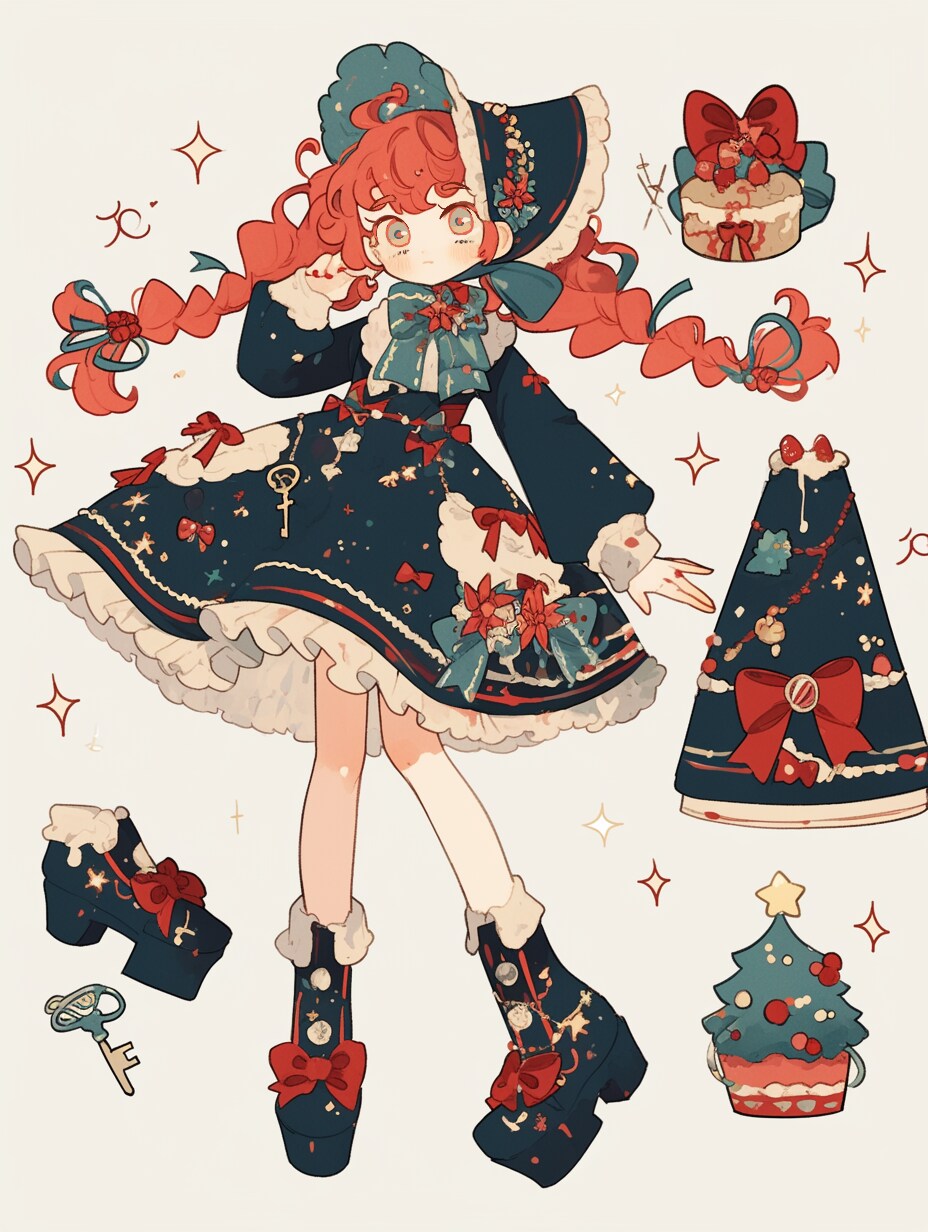 クリスマスの鍵姫 | の人気AIイラスト・グラビア