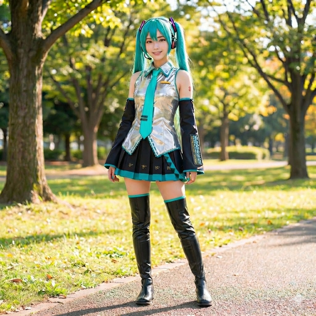 初音ミクのコスプレ