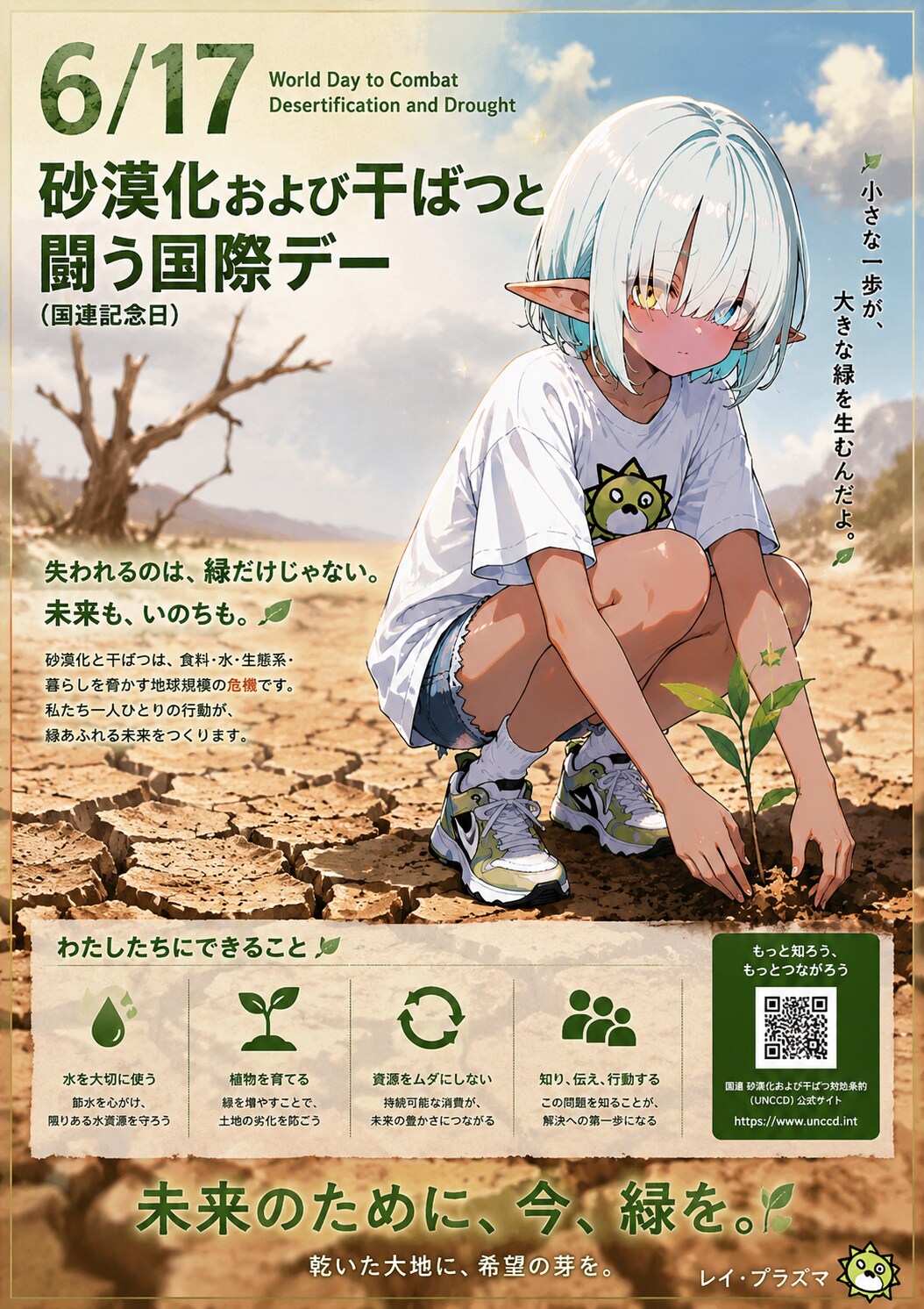 [今日は何の日 6/17] 砂漠化および干ばつと闘う国際デー