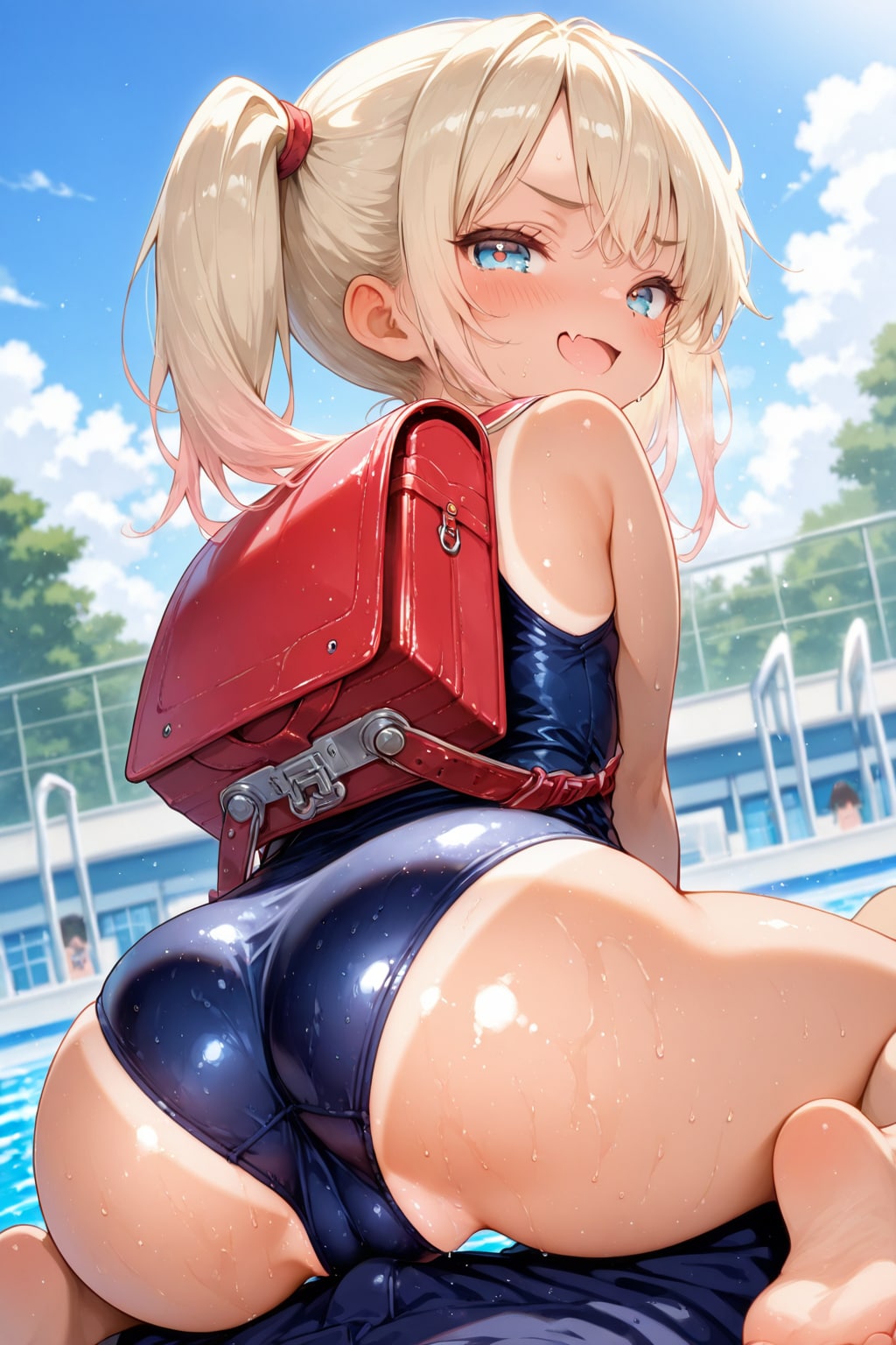 スク水ランドセル♡