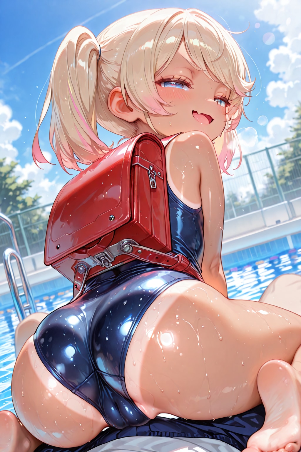 スク水ランドセル♡