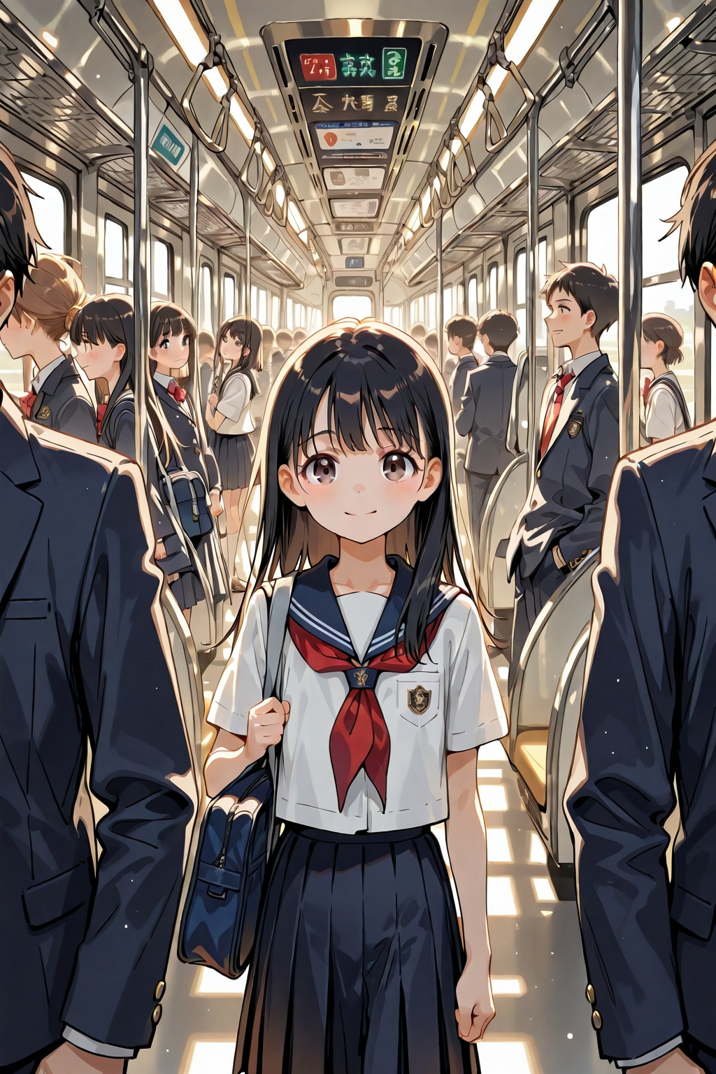 いつもの通学風景 | の人気AIイラスト・グラビア