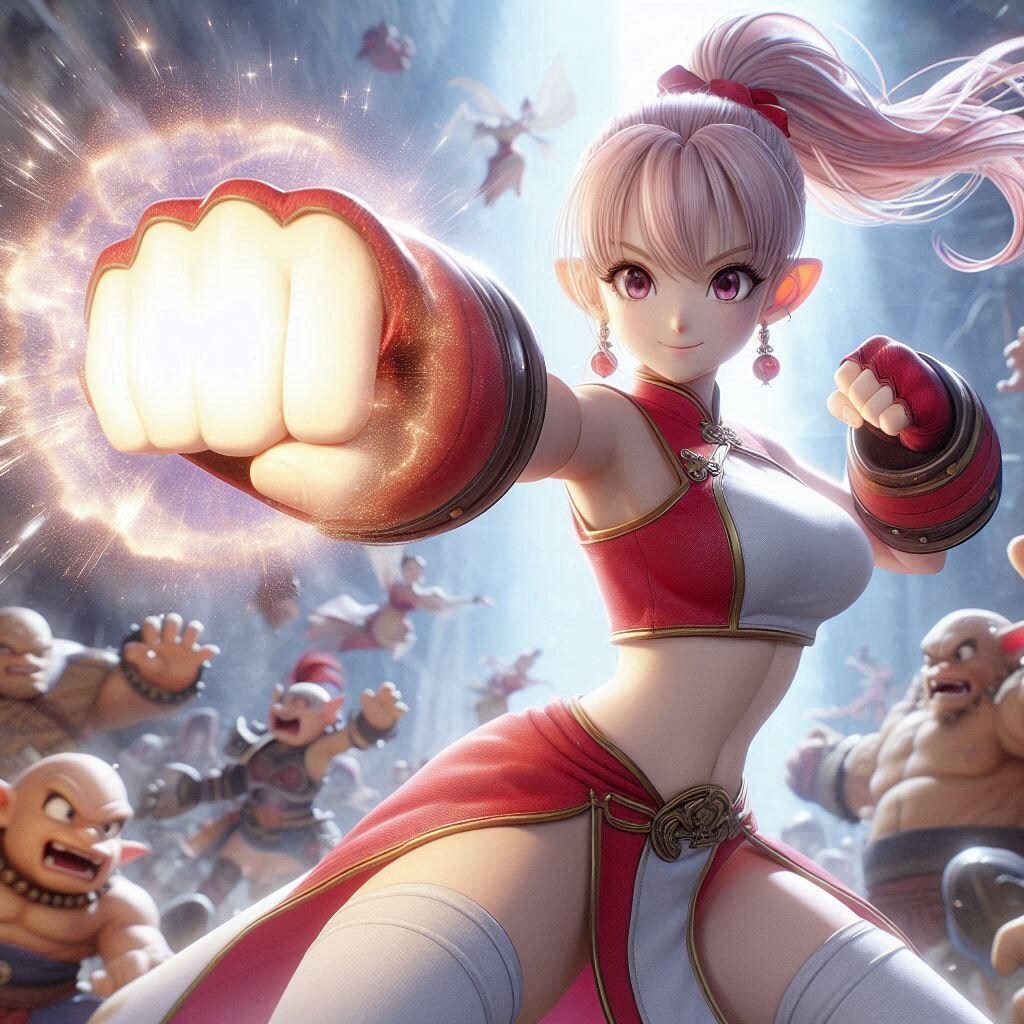 閃華裂光拳！！