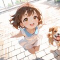 わんこと一緒 2枚目