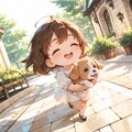 わんこと一緒 4枚目