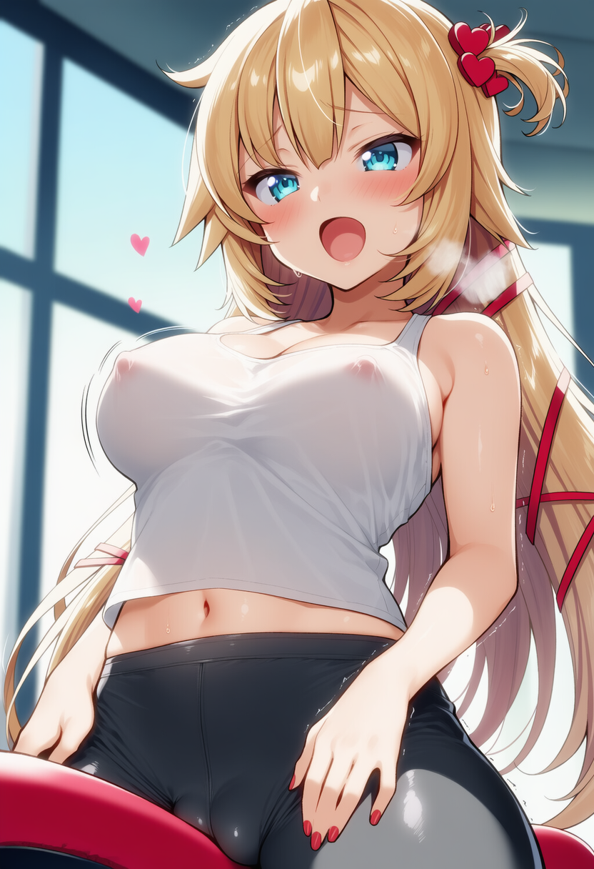 乗馬マシンで気持ちよくなっちゃった♡（赤井はあと）