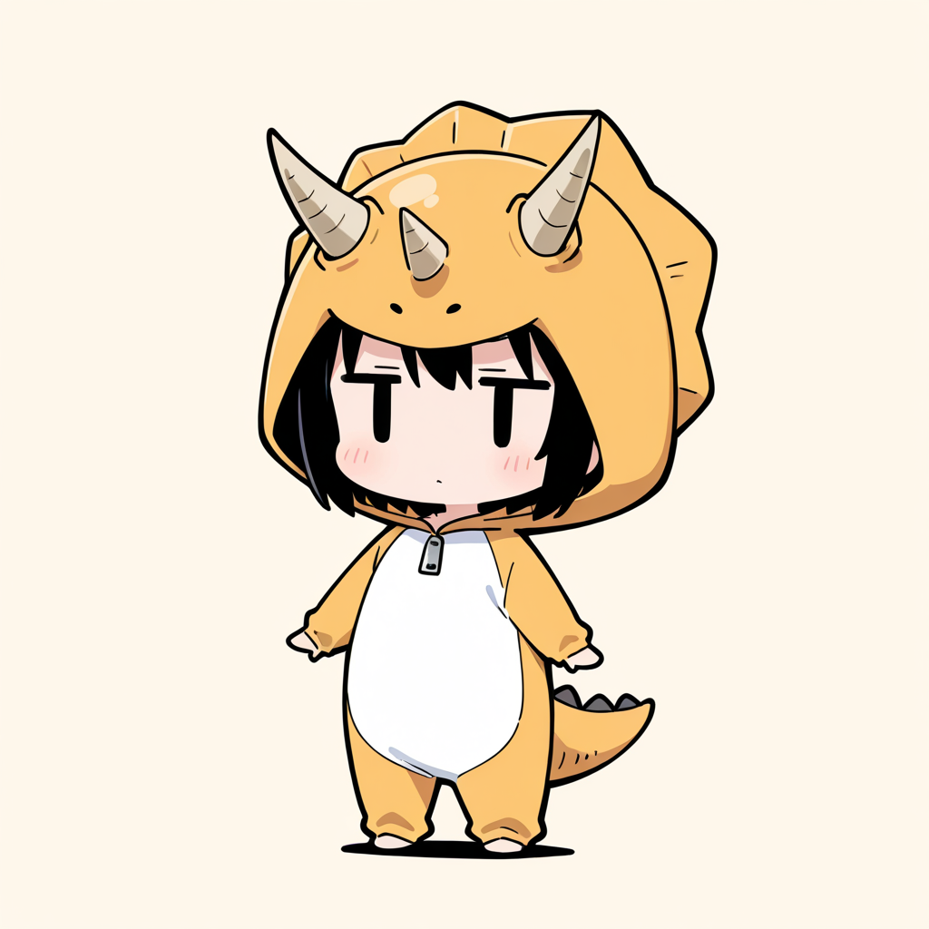 着ぐるみ着せ替え（トリケラトプス） | の人気AIイラスト・グラビア