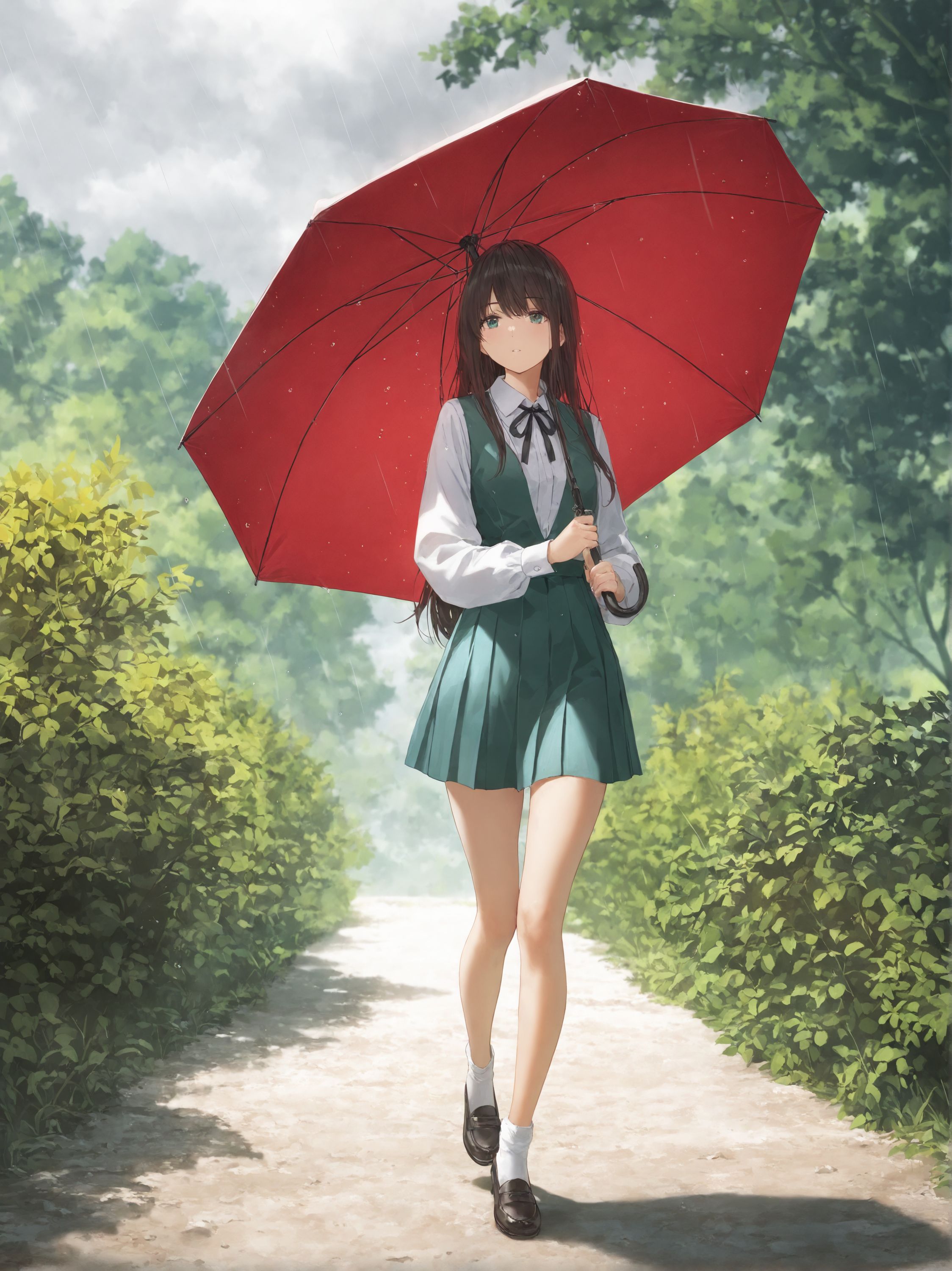 恵みの雨、独りの時間。 | の人気AIイラスト・グラビア
