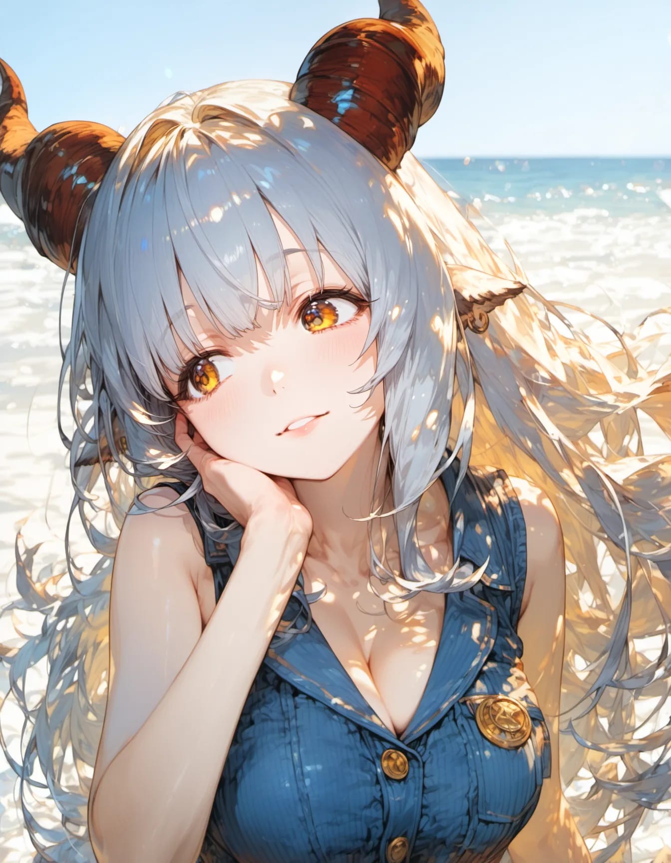 Golden Eyes Beside the Summer Tide