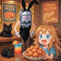 猫のいるバニーガールビールバーテンダーの出す唐揚げが名物のBAR 5枚目