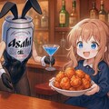 猫のいるバニーガールビールバーテンダーの出す唐揚げが名物のBAR 4枚目