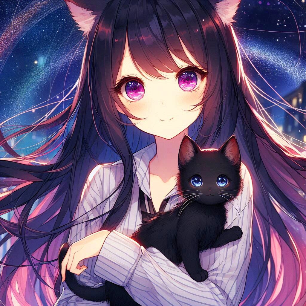 子猫と、ゴシックなうちの子★(12枚)