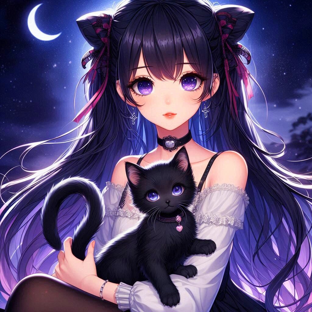 子猫と、ゴシックなうちの子★(12枚)