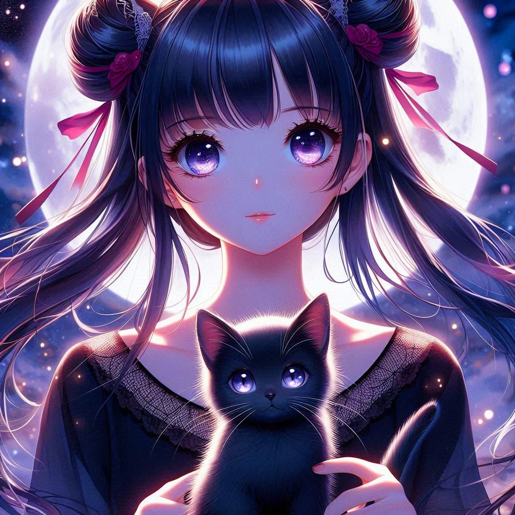 子猫と、ゴシックなうちの子★(12枚)