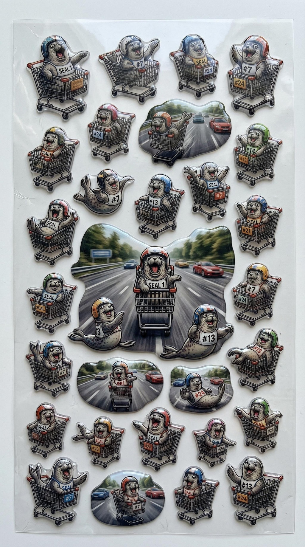 高速道路疾走アザラシシール