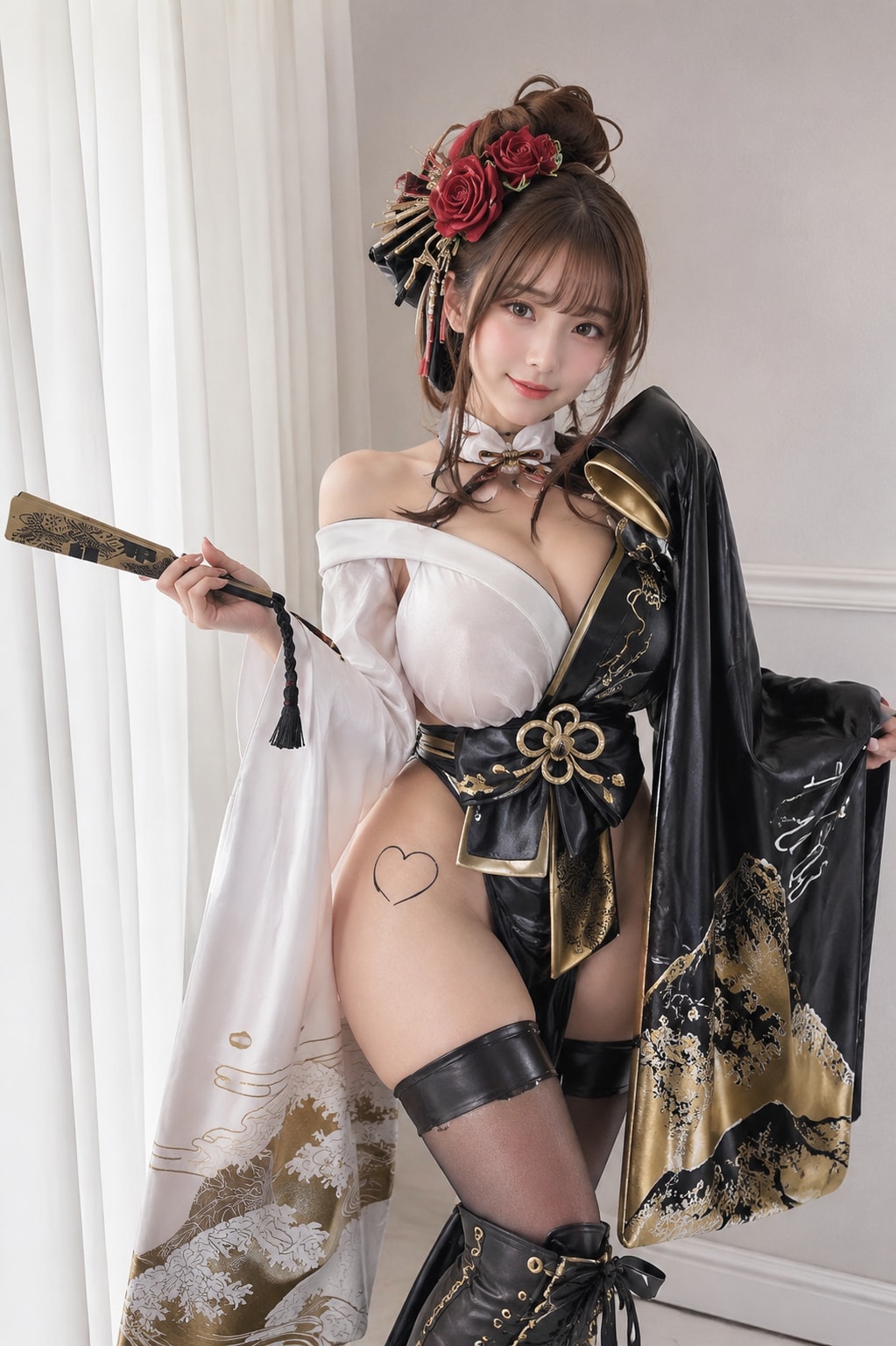 勝利の女神 NIKKE ノワール ブラックラビットのコスプレ